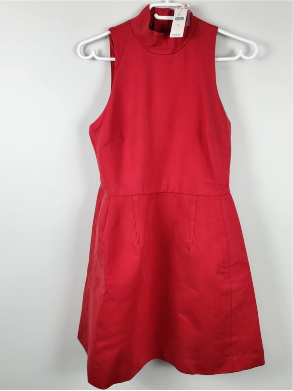 Hutch Anthropologie Little Red Mini Dress 60s Mod Mad Men Jackie O Size Small - Picture 3 of 13